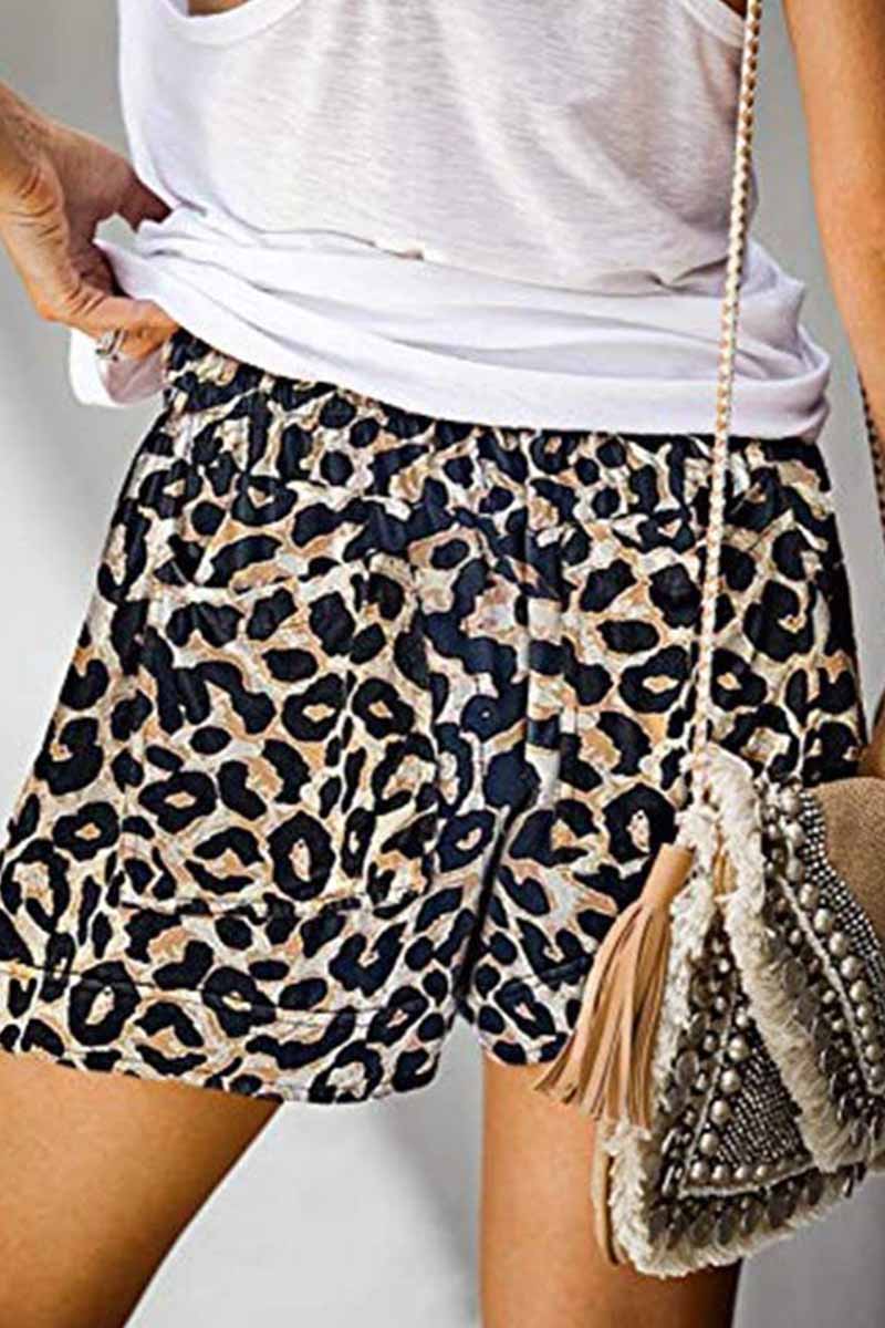 Summer Loose Print Shorts