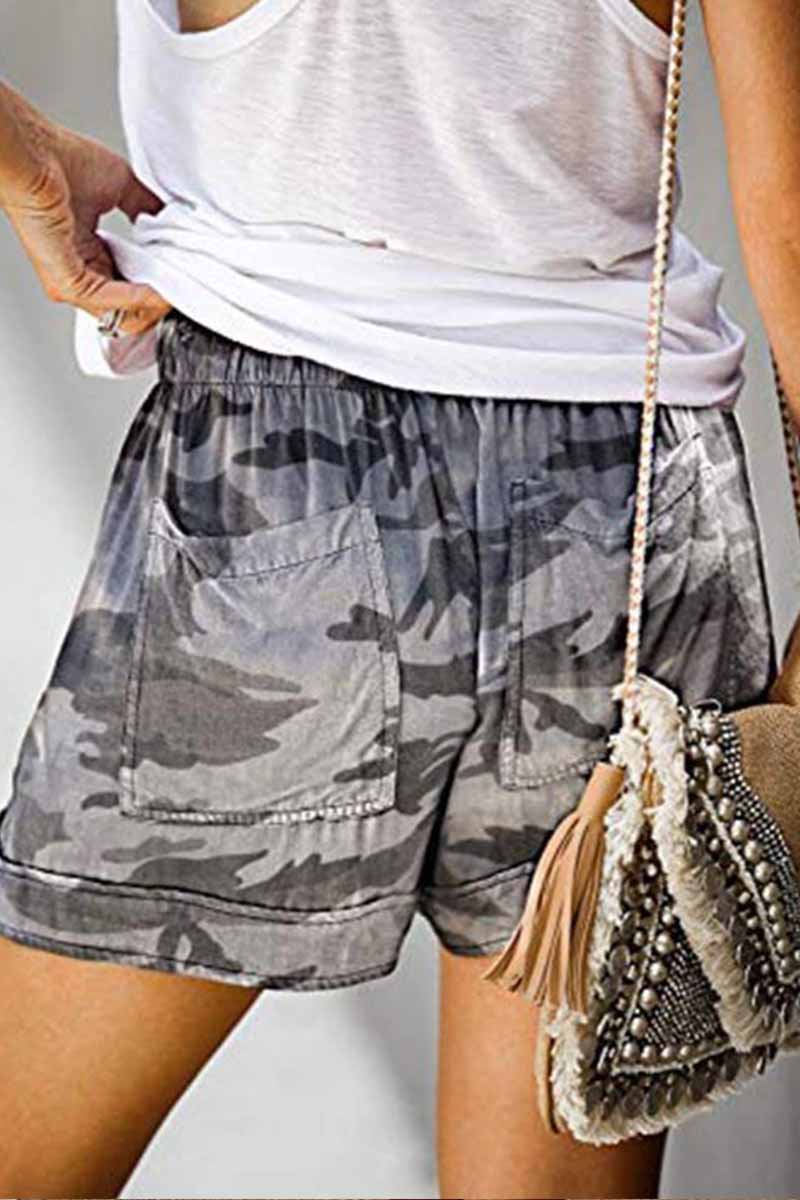 Summer Loose Print Shorts