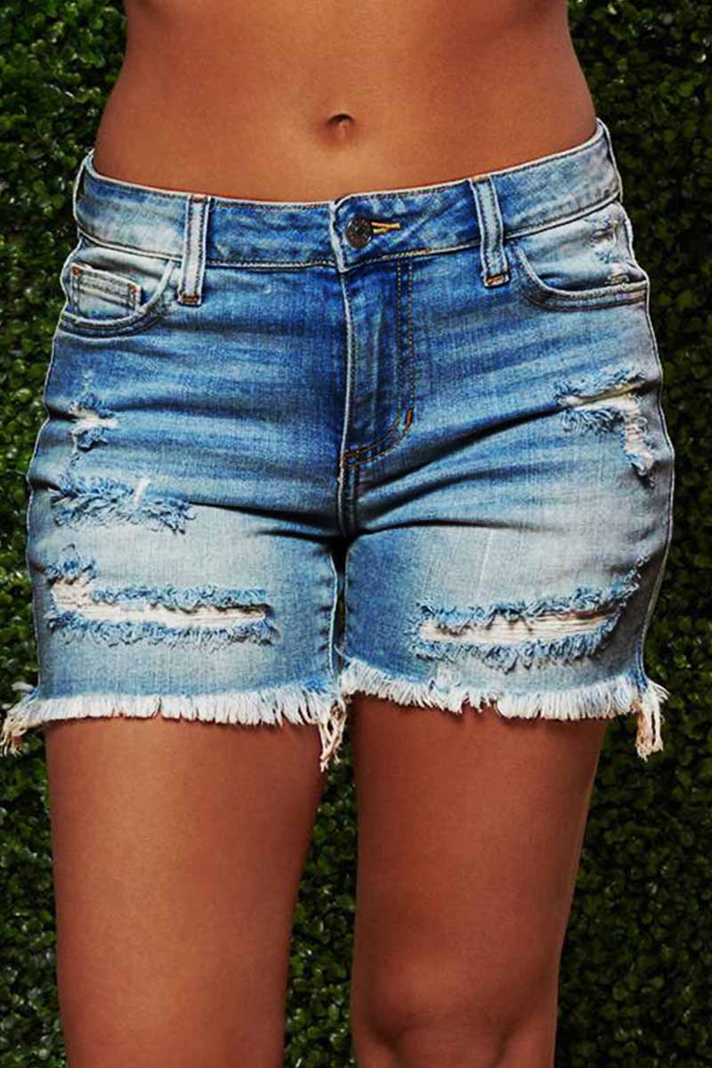 On-trend Ripped Sexy Denim Shorts(3 colors)