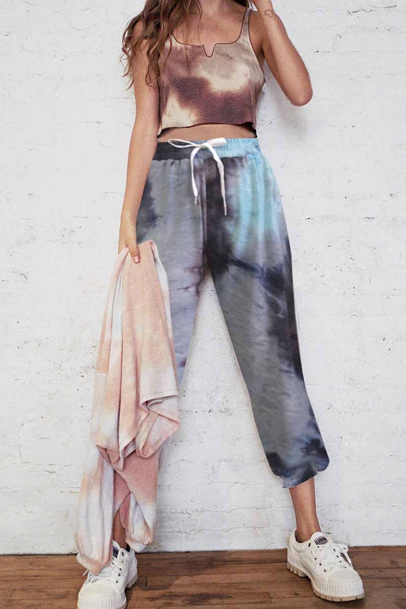 Cotton Tie-dye Leisure Trousers