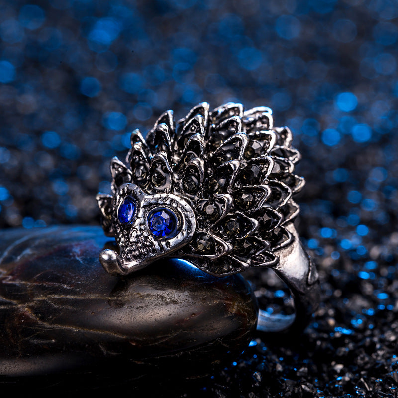 2016 Small Hedgehog Alloy Ring Polished Women'S Ring