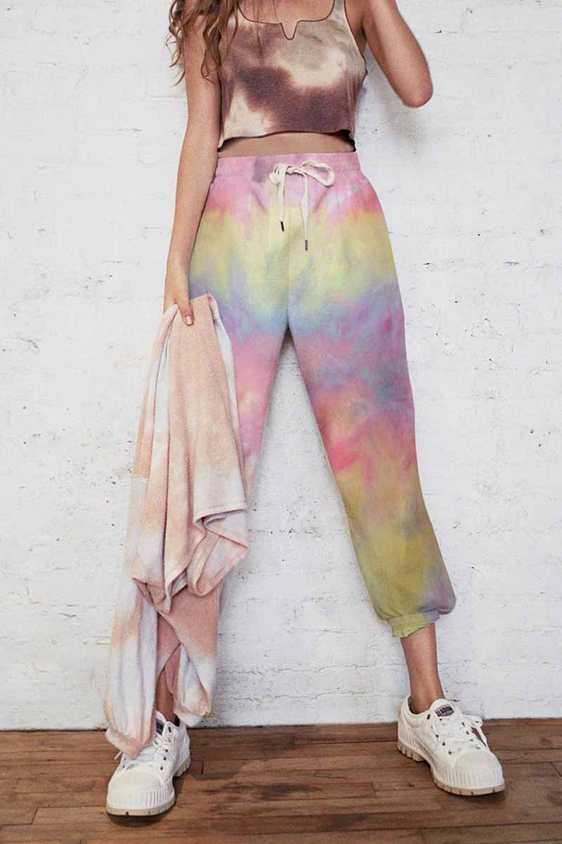 Cotton Tie-dye Leisure Trousers