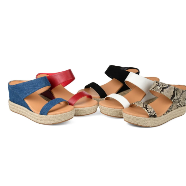 2020 New And Fashional Woman Slip-On Espadrille Wedge Sandals