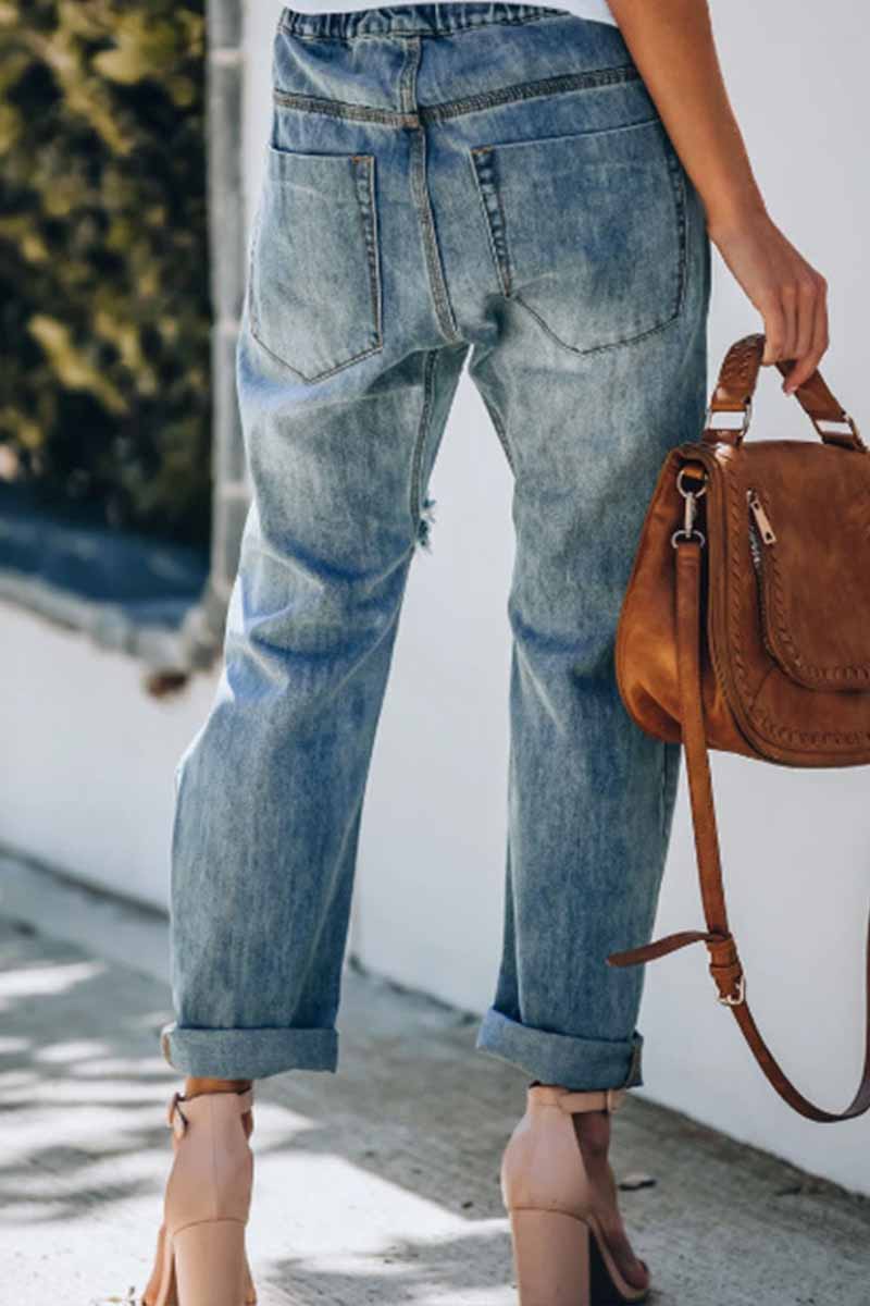 Cotton Pocketed Denim Bottoms