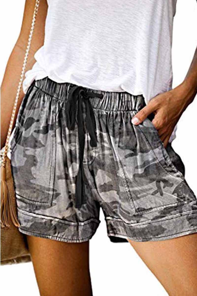 Summer Loose Print Shorts