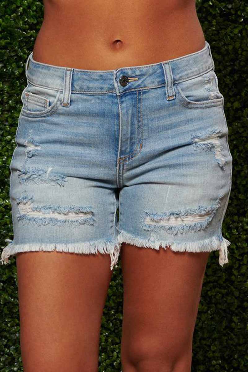 On-trend Ripped Sexy Denim Shorts(3 colors)