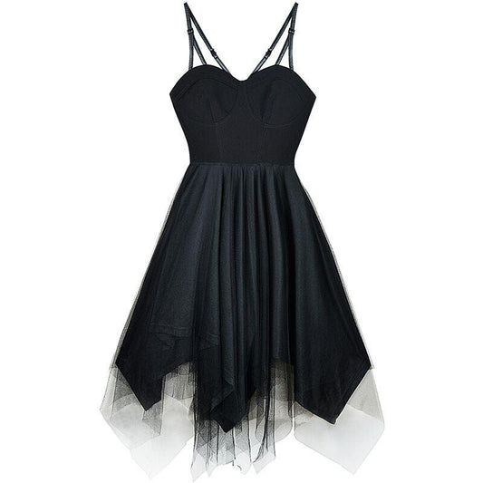 Dark Night Black Fairy Slip Dress