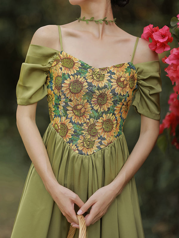 Grow To Sunflower Green Dress