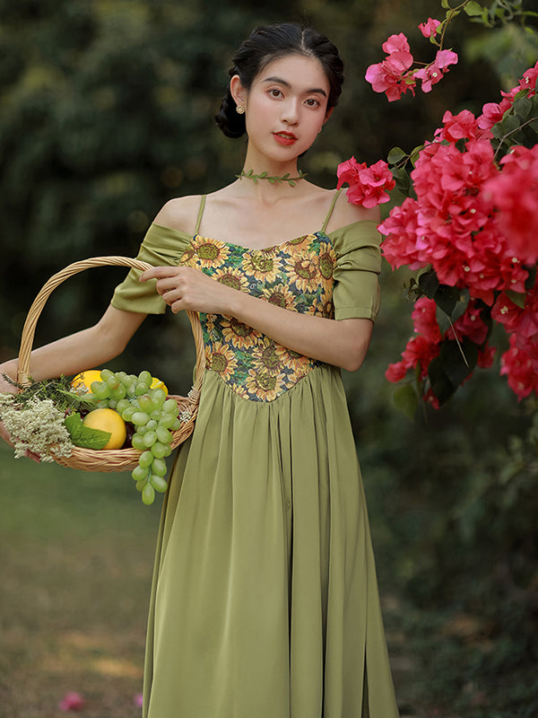 Grow To Sunflower Green Dress