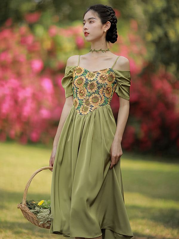 Grow To Sunflower Green Dress