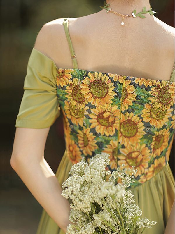 Grow To Sunflower Green Dress