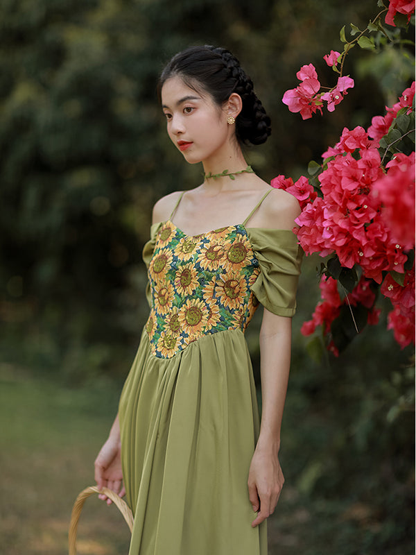 Grow To Sunflower Green Dress