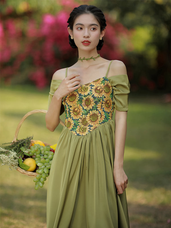 Grow To Sunflower Green Dress