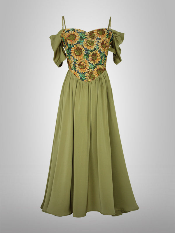 Grow To Sunflower Green Dress