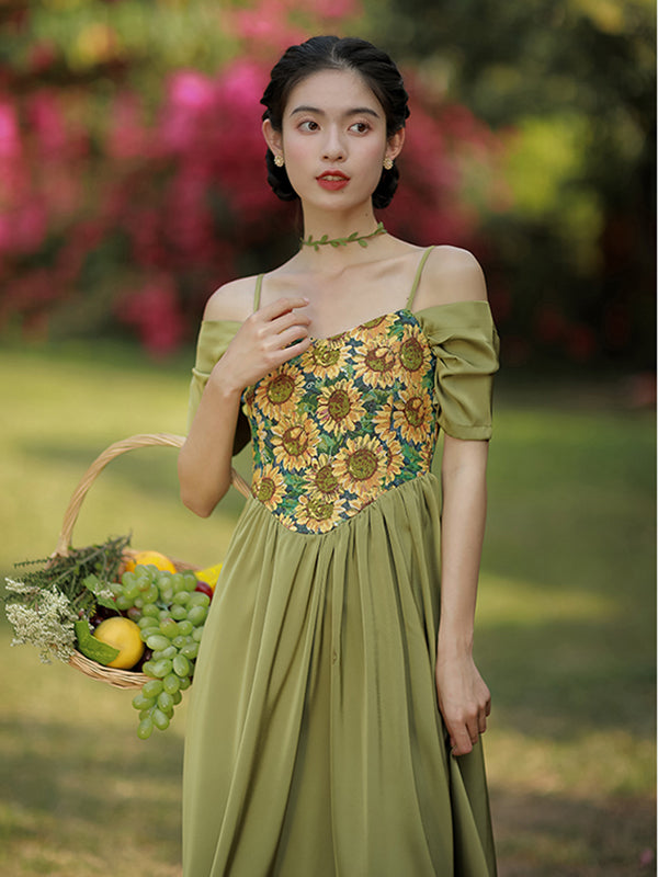 Grow To Sunflower Green Dress