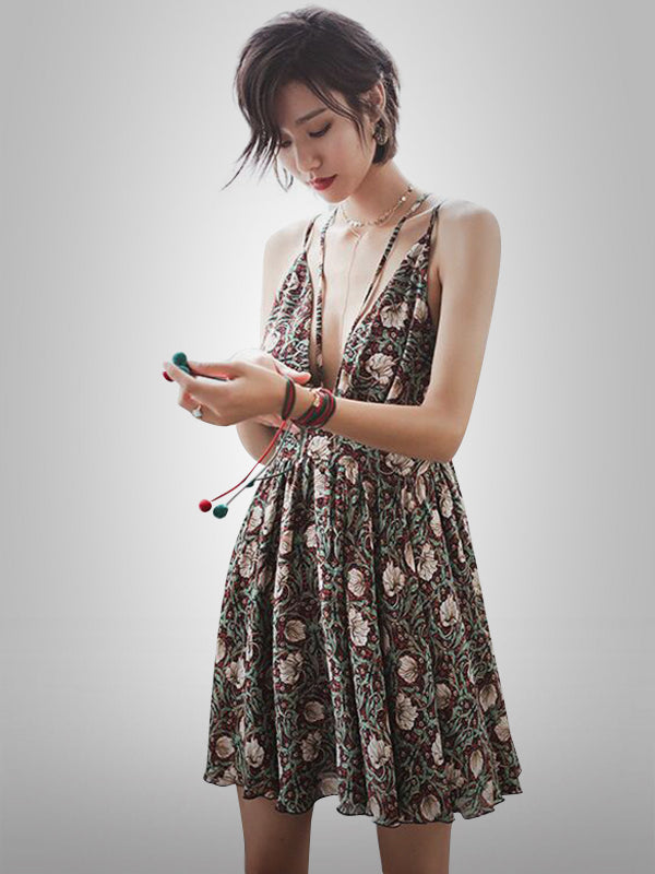 Happy Summer Time Flower Dress