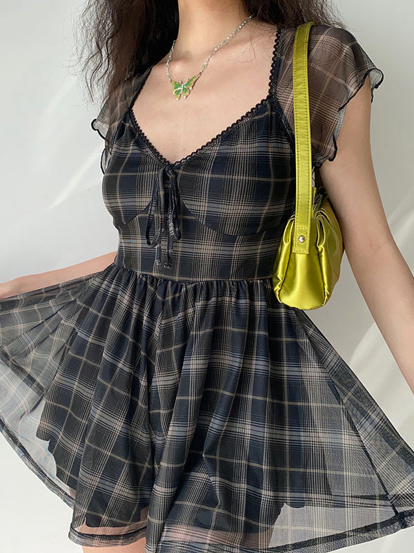 Hide And Seek Plaid Dress