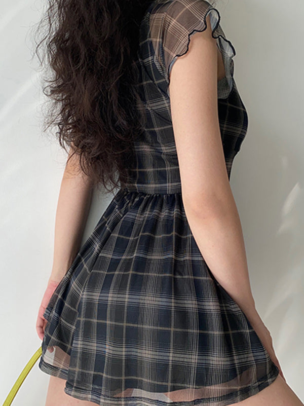 Hide And Seek Plaid Dress