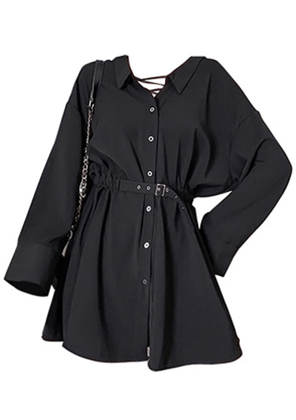 SERIOUS GIRL Shirt Dress