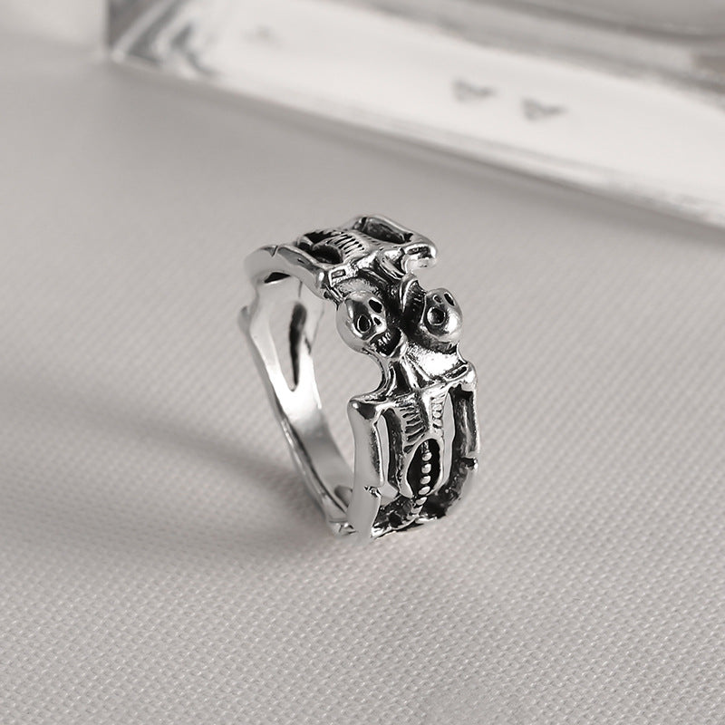 Halloween Ring Human Skull Skeleton Ring