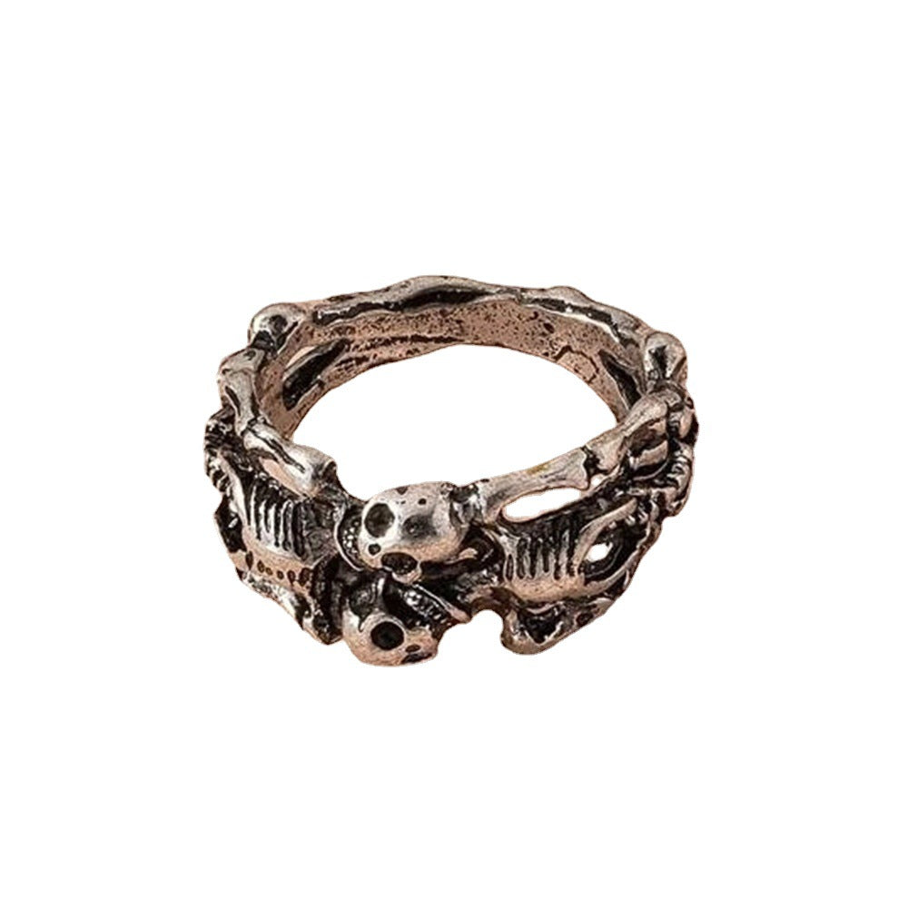 Ring Exaggerated Personality Human Skeleton Halloween Skeleton Ring Ring