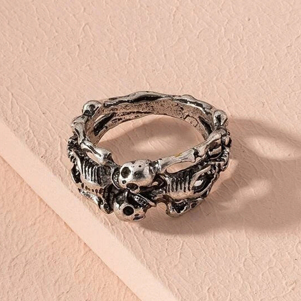 Ring Exaggerated Personality Human Skeleton Halloween Skeleton Ring Ring