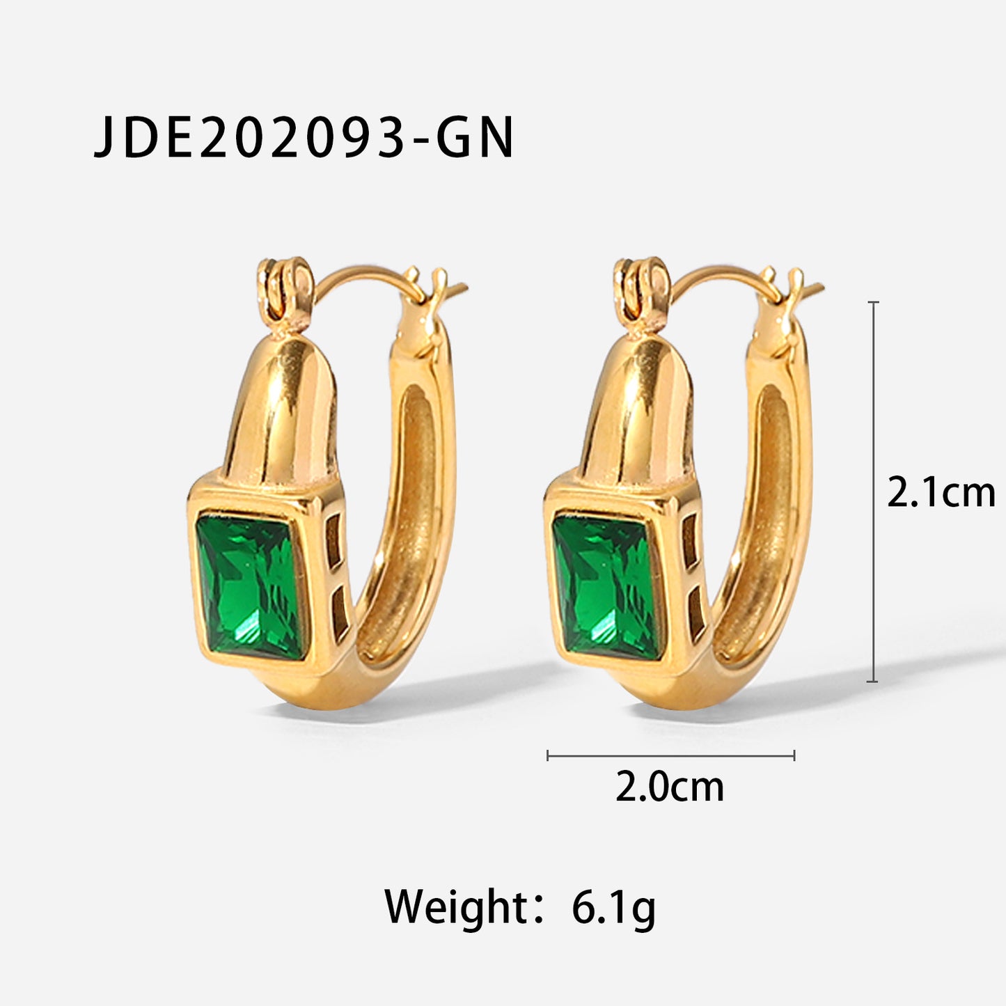 Green zircon necklace earrings bracelet ring