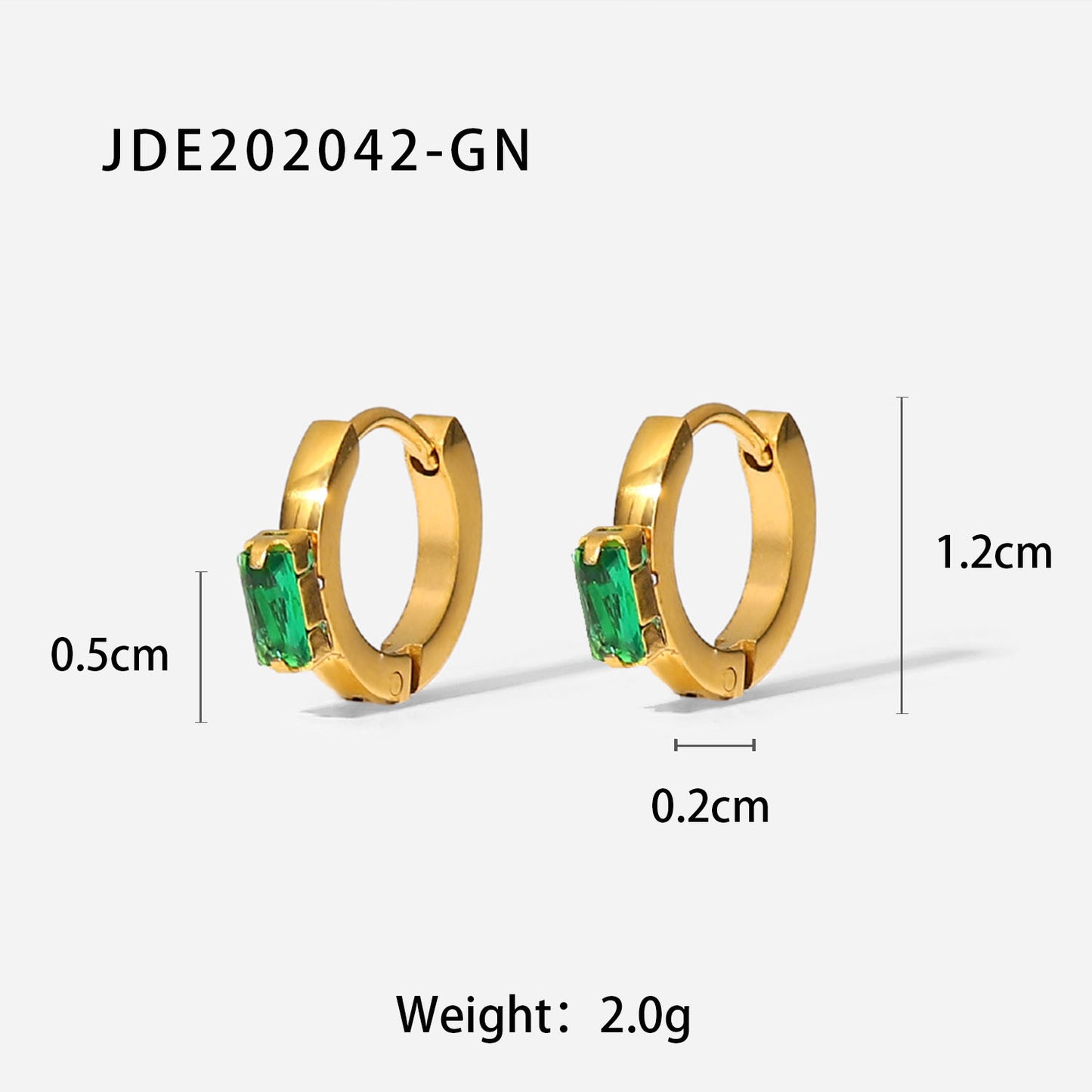 Green zircon necklace earrings bracelet ring