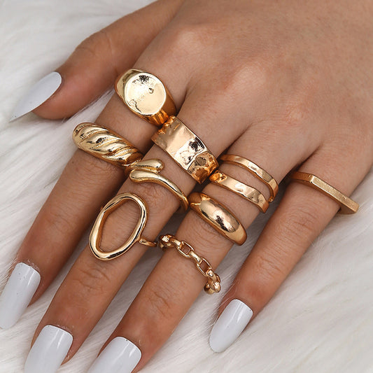 Simple Index Finger Ring For Women, Light Luxury, Small Minority, Cold Wind, Individual Disco Dancing Ring