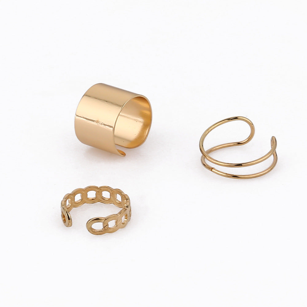 The Trend Of Three-Piece Color Ring Refers To The Niche Cold Wind Joker Ring Factory.